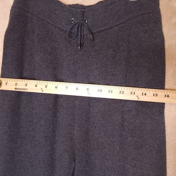 Ted Baker Womens Knit Joggers Gray Charcoal High Rise Pull On Pants 3 New - Picture 4 of 11
